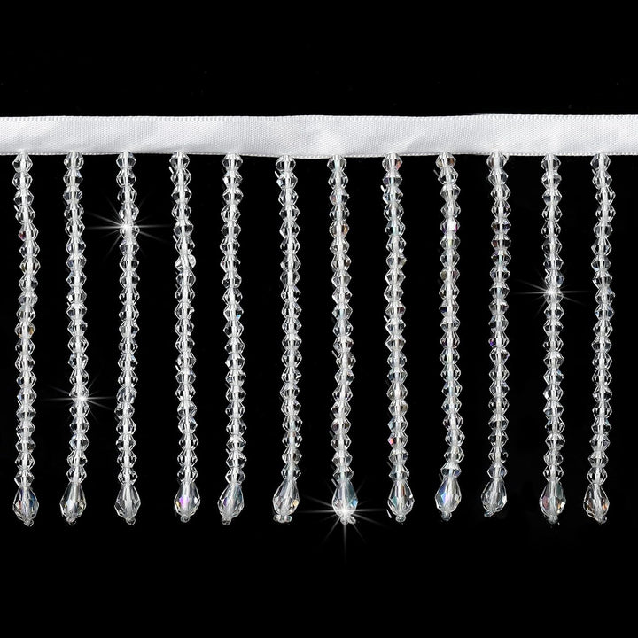 Copy of 1 Yard 3.5in Wide Crystal Beaded Fringe Trim