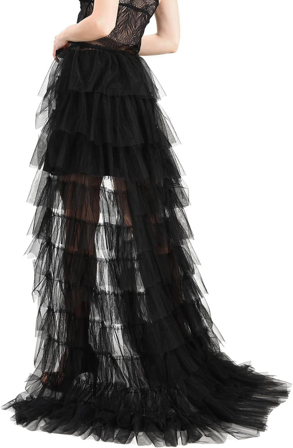 Maxi Mesh Tulle Skirt for Women